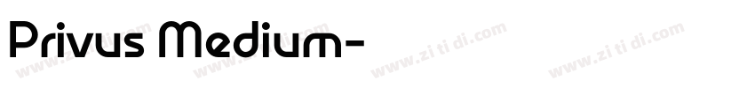 Privus Medium字体转换